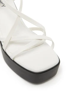 Discount Therapy Shoes Daze Platform Heel Smooth White