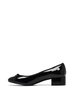 Hot Therapy Shoes Diana Ballet Heel Patent Black