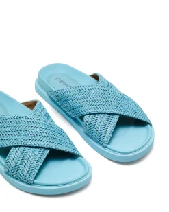 Hot Therapy Shoes Eden Flat Sandal Blue