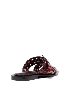 New Therapy Shoes Ego Flat Sandal Patent Cherry