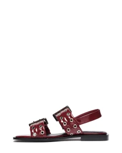 Best Therapy Shoes Elemental Slingback Flat Sandal Patent Cherry