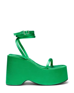 Sale Therapy Shoes Elevate Satin *FINAL SALE* Green