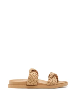 Discount Therapy Shoes Evil Flat Sandal Caramel