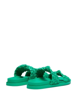 Outlet Therapy Shoes Evil Flat Sandal Green