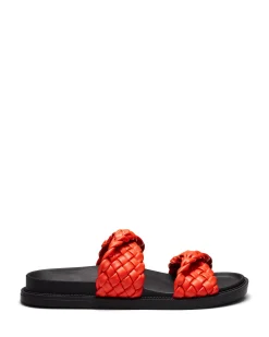 Outlet Therapy Shoes Evil Flat Sandal Tangerine Orange