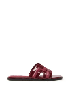 Clearance Therapy Shoes Gaze Flat Sandal Mesh Cherry