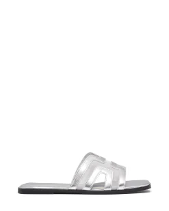 Fashion Therapy Shoes Gaze Flat Sandal Mesh Silver
