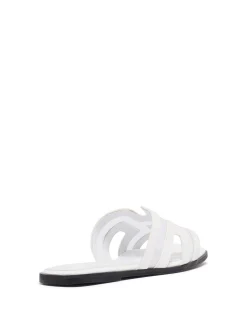 Clearance Therapy Shoes Gaze Flat Sandal Mesh White