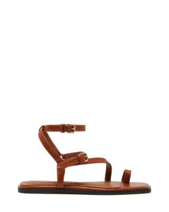 Clearance Therapy Shoes Gerry Sandal Dark Tan Burnished DarkTan