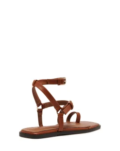 Clearance Therapy Shoes Gerry Sandal Dark Tan Burnished DarkTan