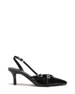 Sale Therapy Shoes Juicy Slingback Pump Patent Croc Black