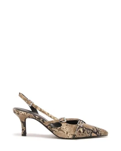 Online Therapy Shoes Juicy Slingback Pump Snake Taupe