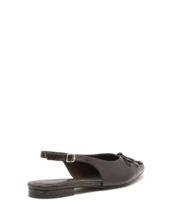 Sale Therapy Shoes Lavin Slingback Ballet Flat Snake Chocolate
