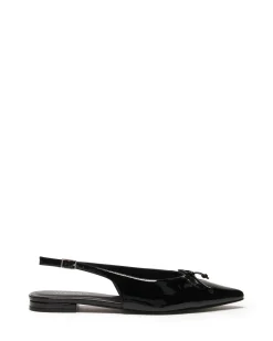 Fashion Therapy Shoes Lavin Slingback Ballet Flat Patent Black
