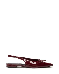 Clearance Therapy Shoes Lavin Slingback Ballet Flat Patent Cherry