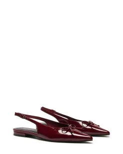 Clearance Therapy Shoes Lavin Slingback Ballet Flat Patent Cherry