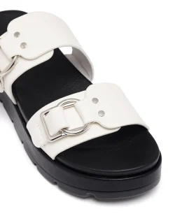 Hot Therapy Shoes Litmus Flatform Sandals White