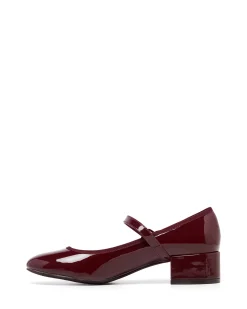 Hot Therapy Shoes Liz Ballet Heel Patent Cherry