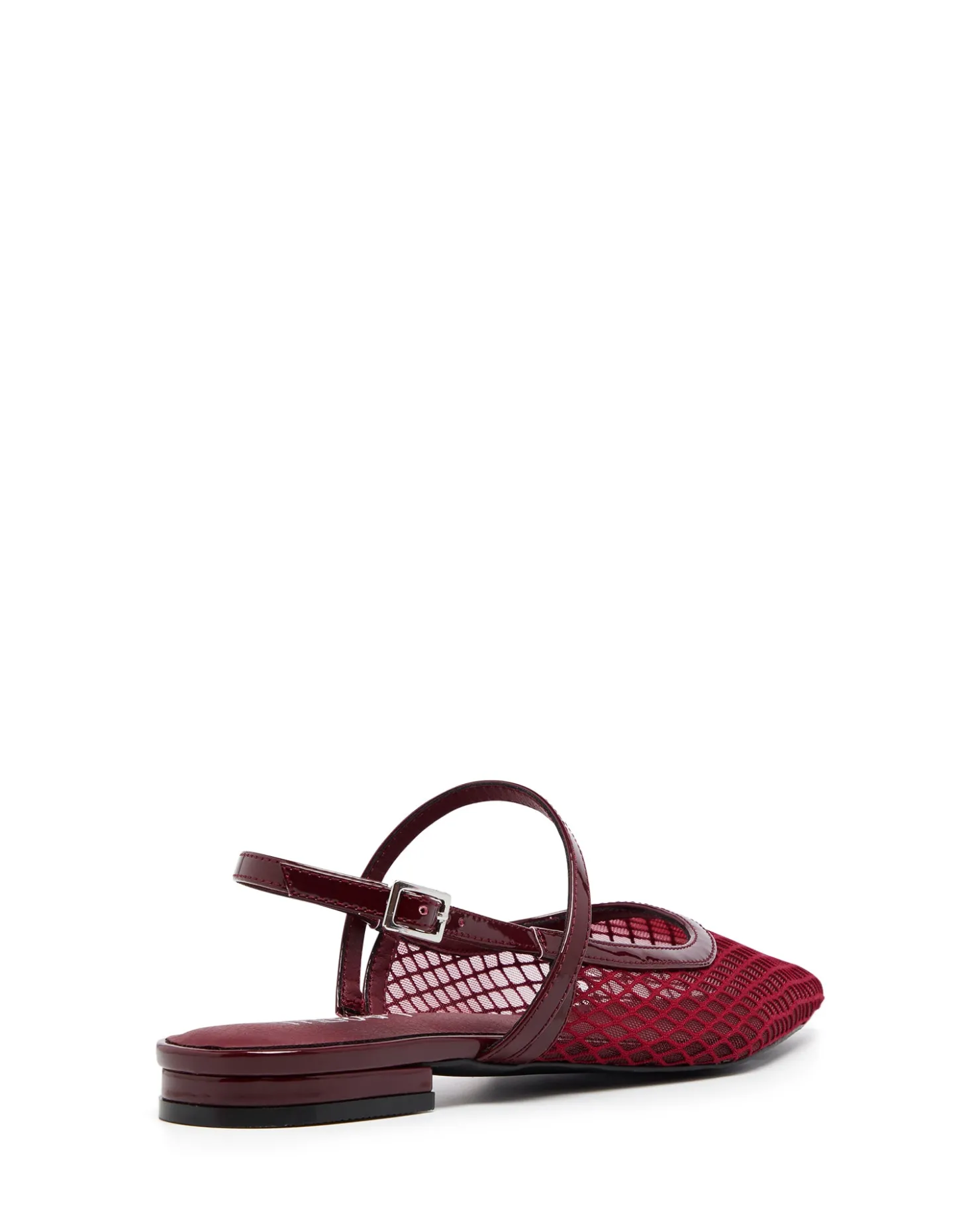 Fashion Therapy Shoes Lourdes Pointed Flat Mesh Cherry