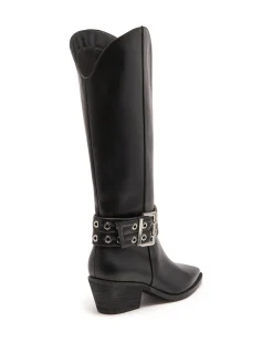 Clearance Therapy Shoes Maiden Tall Boot Textured Black