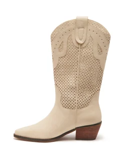 Hot Therapy Shoes Maxine Cowboy Boot Nubuck Shell