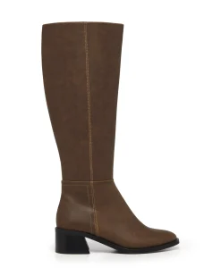Fashion Therapy Shoes Neva Tall Boot Nubuck Stone