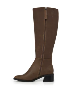 Fashion Therapy Shoes Neva Tall Boot Nubuck Stone