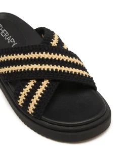 New Therapy Shoes Peta Platform Sandal Black/beige