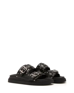 Clearance Therapy Shoes Playback Sandal Smooth Black