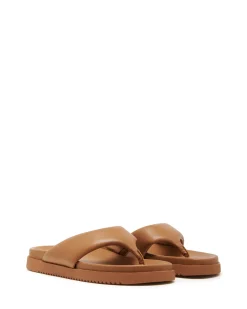 Clearance Therapy Shoes Radar Thong Sandal Smooth Caramel