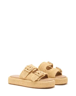 Sale Therapy Shoes Rustic Flatform Sandal Raffia Natural