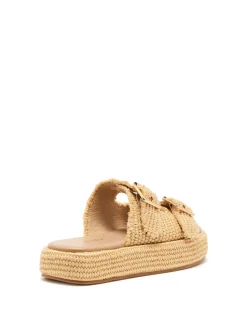 Sale Therapy Shoes Rustic Flatform Sandal Raffia Natural