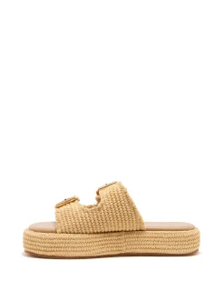 Sale Therapy Shoes Rustic Flatform Sandal Raffia Natural