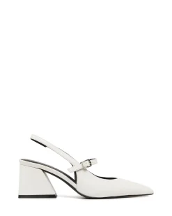 New Therapy Shoes Sharp Pump Smooth White