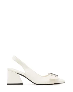 Hot Therapy Shoes Slay Slingback Pump Patent Bone