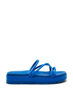 Clearance Therapy Shoes Sliver Flatform Sandal Blue DodgerBlue