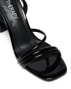 Discount Therapy Shoes Suri Heel Patent Black
