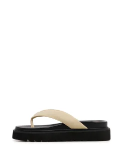 New Therapy Shoes Vacay Thong Sandal Lycra Bone