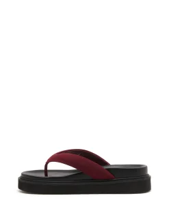 Discount Therapy Shoes Vacay Thong Sandal Lycra Bordeaux