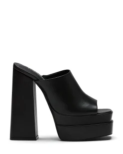 New Therapy Shoes Villain Platform Heel Black