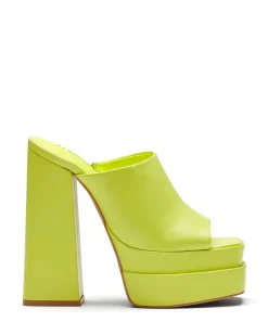 Fashion Therapy Shoes Villain Platform Heel Citrus GreenYellow