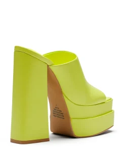 Fashion Therapy Shoes Villain Platform Heel Citrus GreenYellow
